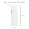Haden HZ204FF Slim Width Upright Total No Frost Freezer_dimensions