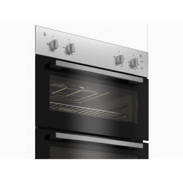 Indesit DII 10N S Built In Electric Fan Double Oven - Silver main 3
