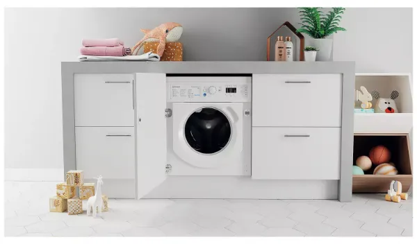 Indesit BI WMIL 81485 UK Push&Go 8kg Integrated Washing Machine main 5