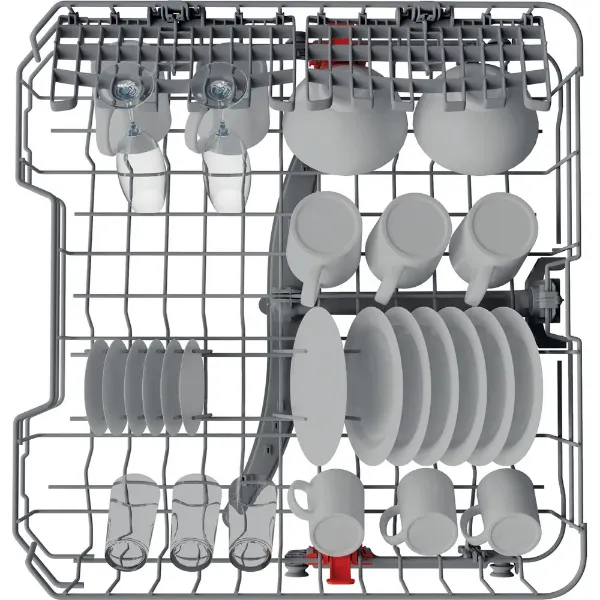 Hotpoint H3B L626 B UK Semi Integrated 14 Place Settings Dishwasher - Black drawers 2