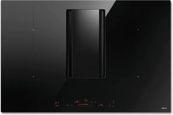 Elica NT-ALPHA-B-80-BA NikolaTesla Alpha B 78cm Wide Venting Hob in Black