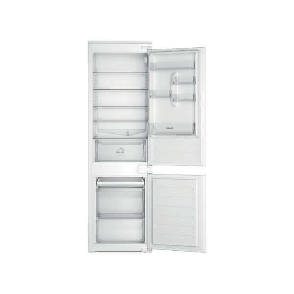 Hotpoint HTC18D011A1 built in fridge freezer open 2