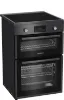 Blomberg HIRN651N 60cm Double Oven Electric Cooker with Induction Hob - Anthracite_angled view