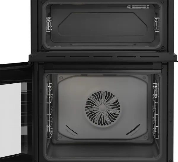 Blomberg HIRN651N 60cm Double Oven Electric Cooker with Induction Hob - Anthracite_interior empty