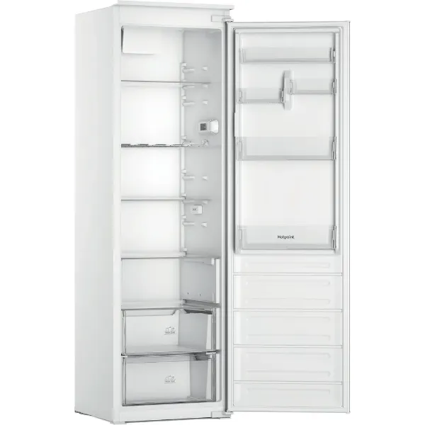 Hotpoint HTSD18A011A1 Integrated Low Frost Tall Larder Fridge open