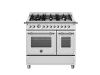 Bertazzoni Heritage 90cm Dual Fuel Range Cooker Twin Oven in Stainless Steel