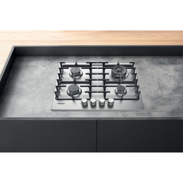 Hotpoint PPH 60G DF IX UK Hob - Silver Inox main 2