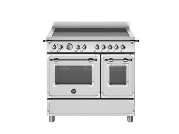 Bertazzoni Heritage 90cm Induction Range Cooker Twin Oven in Stainless Steel