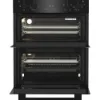 Hotpoint DUH 12G1 B 72cm Built Under Double Fan Oven in Black with Telescopic Shelf_oven interior