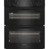 Hotpoint DUH 12G1 B 72cm Built Under Double Fan Oven in Black with Telescopic Shelf_main