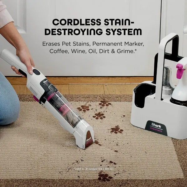 Shark LA450UKT Detect Pet Pro Upright Corded Vacuum - Graphite Grey_cordless stain-destroying system