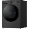 LG F4X7013TBB 13kg AI Direct Drive Washing Machine in Black_front angled view