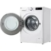 LG F4Y513WWLN1 13kg 1400 Spin AI Direct Drive Washing Machine - White_open door