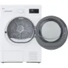 LG RHA1008NWK 8kg Heat Pump Tumble Dryer in White_door open
