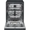 LG DF587HMS 14 Place Setting TrueSteam™ Full Size Freestanding Dishwasher in Matte Black_interior empty
