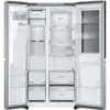 LG GSXE90BSDD 628L InstaView™ Side-By-Side Fridge American Style Freezer in Brushed Steel_interior empty