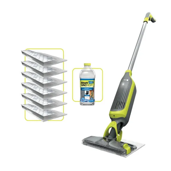 Shark VM200UK Shark VacMop Cordless 2-in-1 Vacuum Mop with Targeted Spray - 9 Min 30 Sec Run Time - Charcoal Grey_main