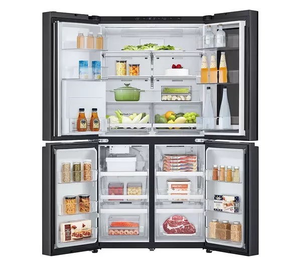 LG GMK960EV2E 646L InstaView™ American Style Fridge Freezer in Essence Black Steel_interior
