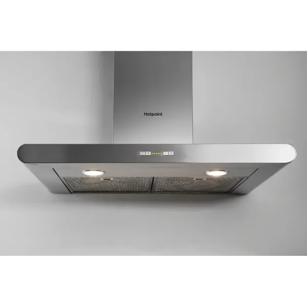 Hotpoint PHC77FLBIX 70cm Chimney Cooker Hood in Stainless Steel 