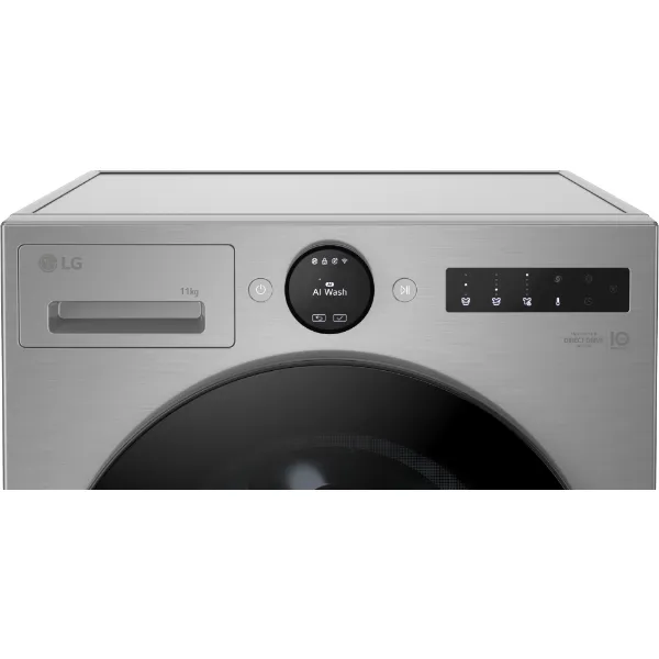 LG F4X7511TSB 11kg 1400 Spin AI Direct Drive Washing Machine in Silver_controls