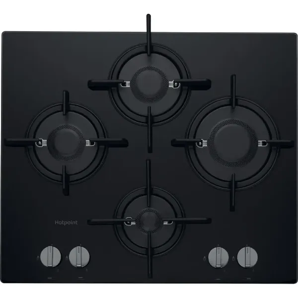 Hotpoint FTGHG641D/HBK 60cm Gas Hob with Front Control in Black