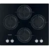 Hotpoint HGS61SBK 60cm Gas Hob with Front Control in Black