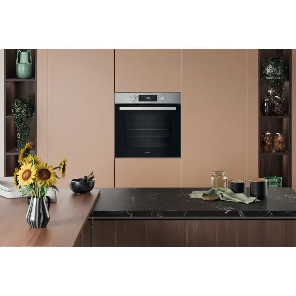 Hotpoint Class 2 Multiflow HOM258HXUK Single Electric Fan Oven in Stainless Steel