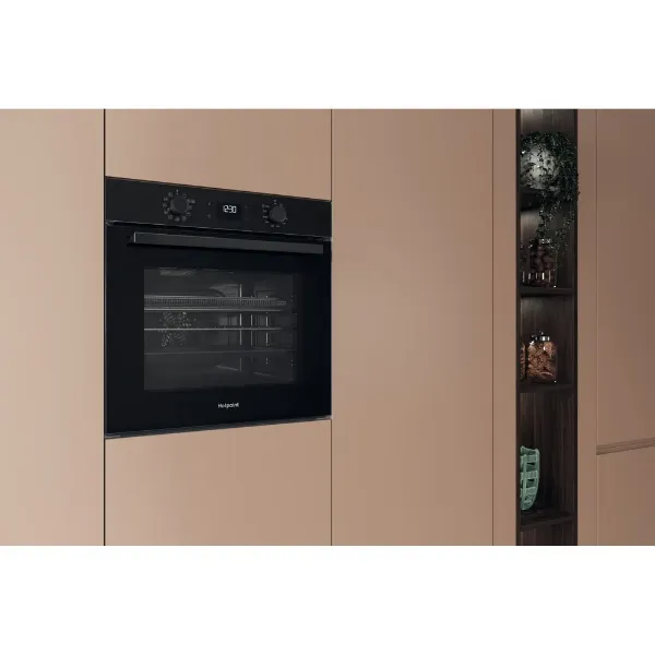 Hotpoint HO458HFBUK Class 2 60cm Built-In Single Multifunction Oven with Multiflow and Air Fry