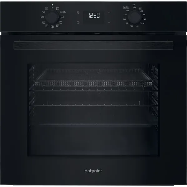 Hotpoint HO458CFBUK Class 2 Multiflow HO 458CF B UK Single Electric Fan Oven with Air Fry in Black