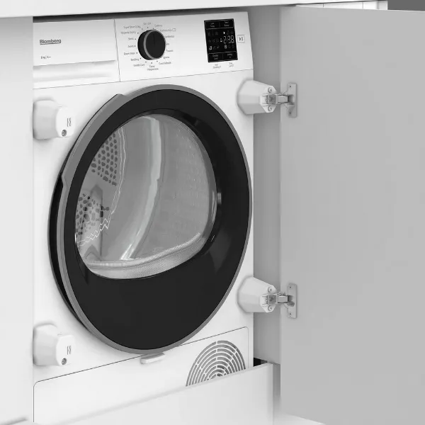 Blomberg LTDIP08310 8kg Integrated Condenser Tumble Dryer - White_inside door