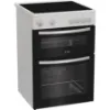 Indesit ITE6VMW 60cm Electric Twin Cooker with Ceramic Hob - White