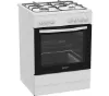 Indesit I6G3PMW/UK 60cm Dual Fuel Single Cooker in White