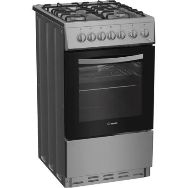 Indesit I5G3PMX 50cm Dual Fuel Single Cooker in Stainless Steel