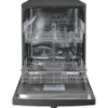 Indesit D2FHK26BUK Push&Go Full Size Freestanding Dishwasher in Black 