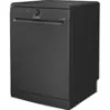 Indesit D2FHK26BUK Push&Go Full Size Freestanding Dishwasher in Black 