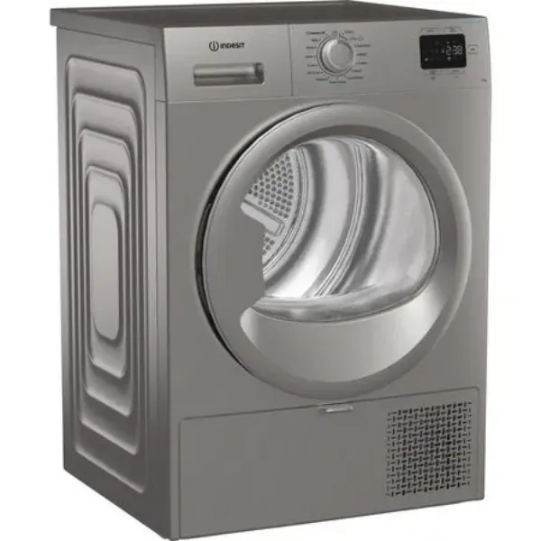 Indesit CYD92DSSUK 9kg Heat Pump Tumble Dryer with Steam Technology in Silver