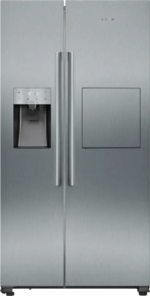 Siemens KA93GAIDP iQ500 American Style Side by Side Freestanding Fridge Freezer in Brushed Steel Anti-fingerprint