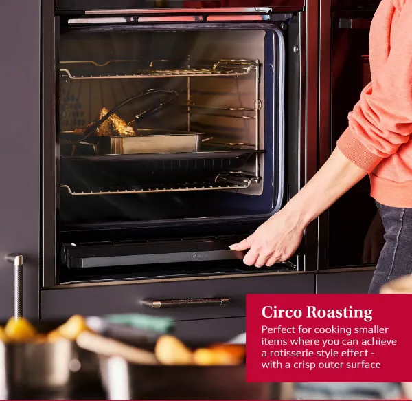 Neff B54CR31G0B 60cm Built In Single Electric Oven with Slide & Hide®
