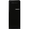 Smeg FAB28LBL6UK 60cm 50s Style Left Hand Hinged Free Standing Refrigerator In Black