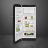 Smeg FAB28LBL6UK 60cm 50s Style Left Hand Hinged Free Standing Refrigerator In Black