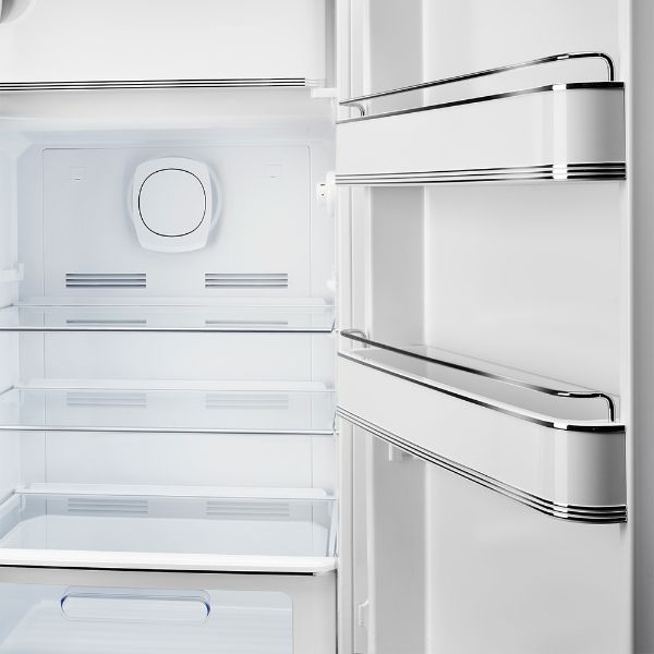 Smeg FAB28RBL6UK 60cm 50’s Style Right Hand Hinged Free Standing Refrigerator In Black