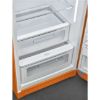 Smeg FAB28ROR6 60cm 50’s Style Right Hand Hinged Free Standing Refrigerator In Orange