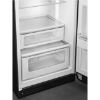 Smeg FAB30LBL6UK 60cm 50’s Style Left Hand Hinged Freezer over Fridge In Black