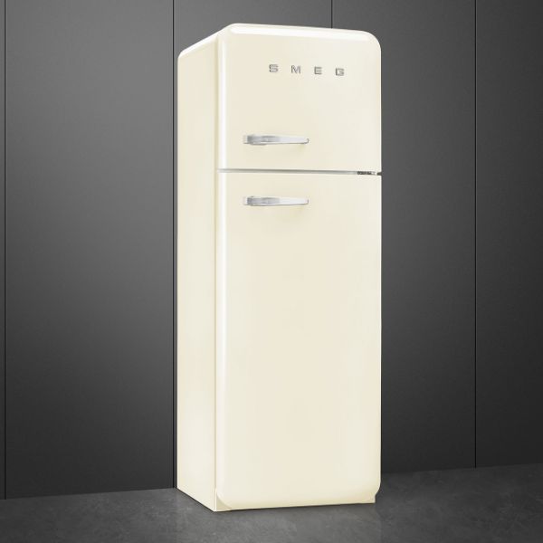 Smeg FAB30RCR6UK 60cm 50’s Style Fridge Freezer Right Hand Hinged In Cream