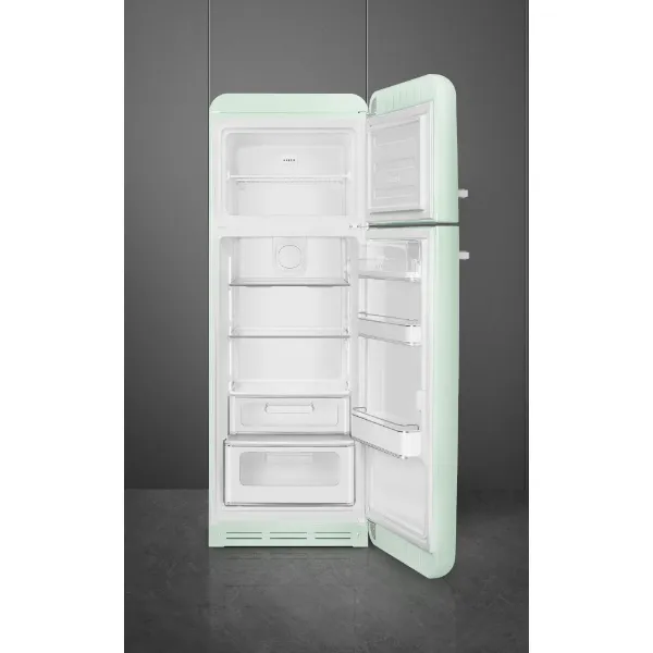 Smeg FAB30RPG6UK 60cm 50’s Style Fridge Freezer Right Hand Hinged In Pastel Green