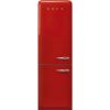 Smeg FAB32LRD6UK 60cm 50's Style Fridge Freezer Left Hand Hinge in Red