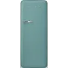 Smeg FAB28RDEG6 60cm 50s Style Retro Fridge with Icebox Right Hand Hinge in Emerald Green 