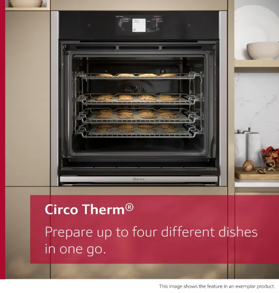 Neff C29FS3AY0 Flex Design N90 Built-in Compact Oven with Steam Function 60 x 45cm