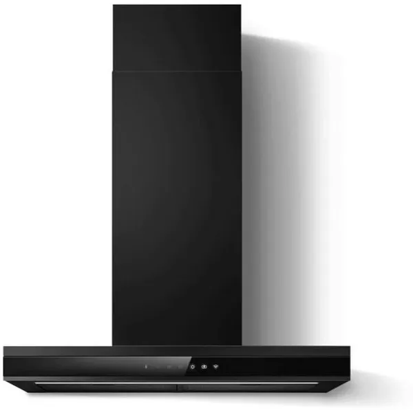 Elica ADELE-AT-BLK-60 60cm Wide Wall Mounted Hood in Black 