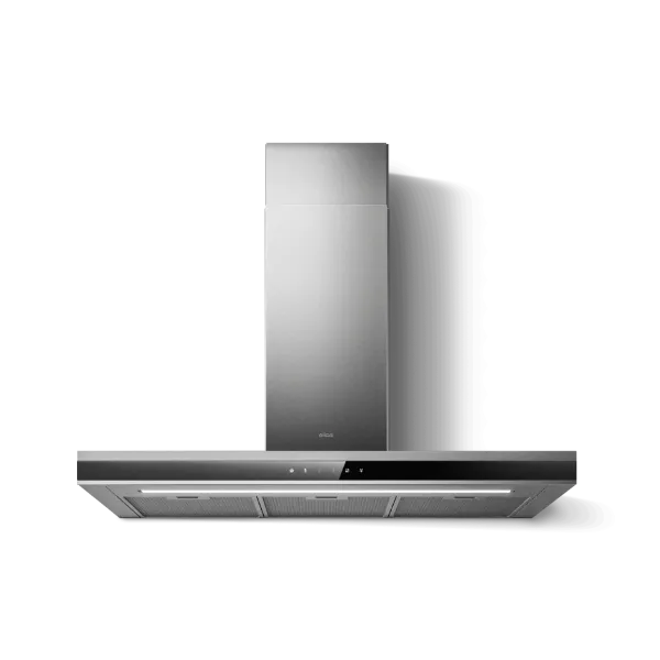 Elica ADELE-AT-BSS-60 60cm Wide Wall Mounted Cooker Hood in Black Glass/Stainless Steel